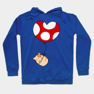 Heart Balloon Hamster Hoodie